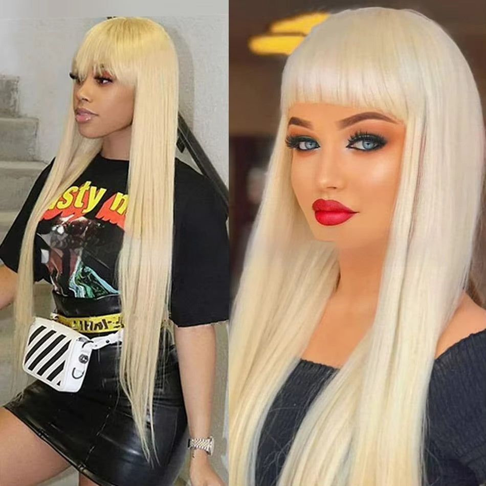 Full Mechanism Human Hair Wig Women